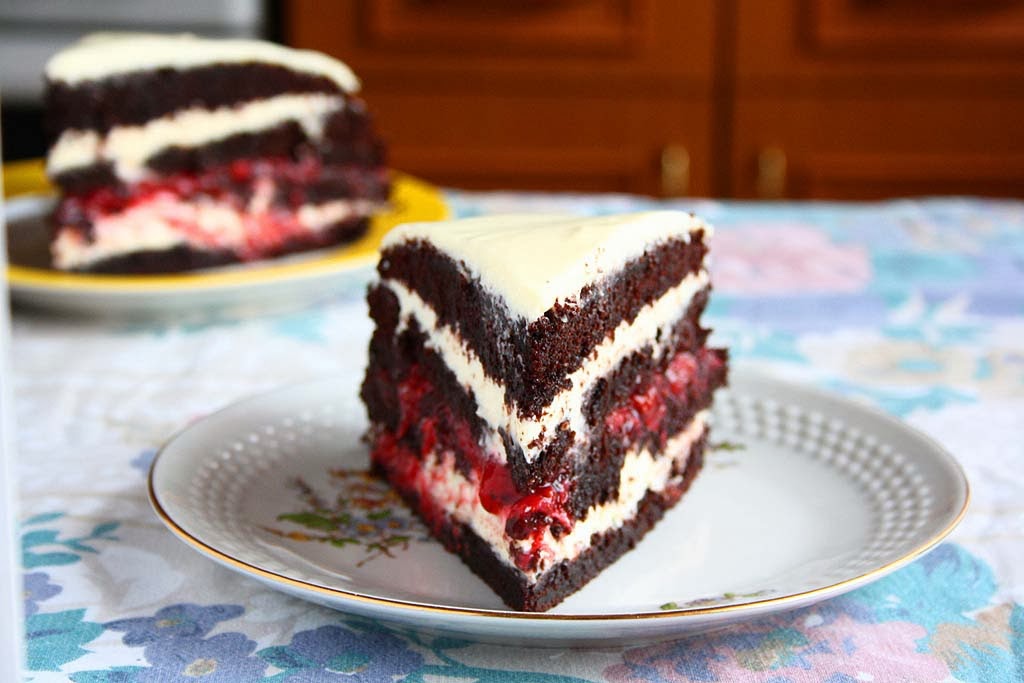 collecting memories Chocolate Layer Cake with White Chocolate Cream