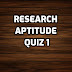 Research Aptitude Quiz 1
