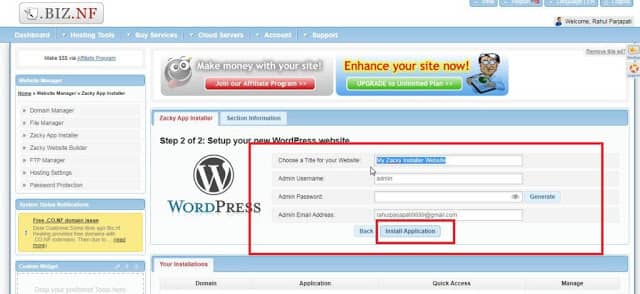 Free Domain Free Web Hosting Free WordPress InfoTech APB