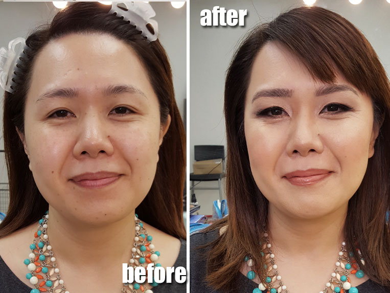 Makeup: Natural Before and | By