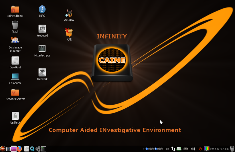 CAINE 10.0 GNU/Linux Live Distribution For Digital Forensics Project