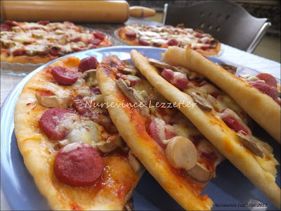 Pizza yapımı malzemeleri