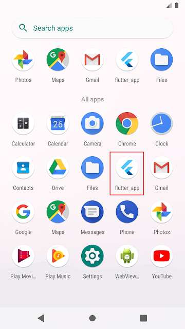 Sample Flutter App Launcher icon