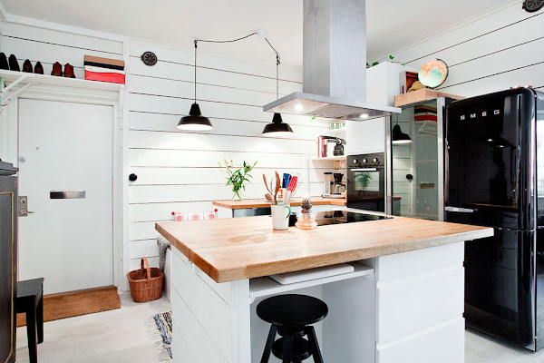 Una casa nórdica de 42m2 muy bien aprovechados