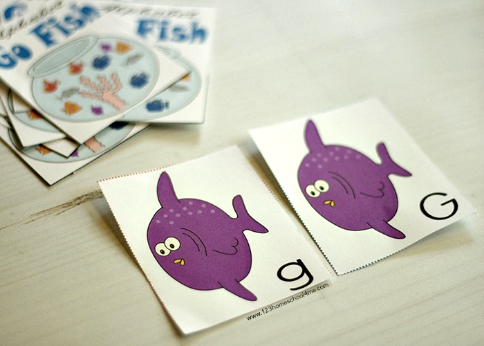 FREE Alphabet Go Fish Game | 123 Homeschool 4 Me
