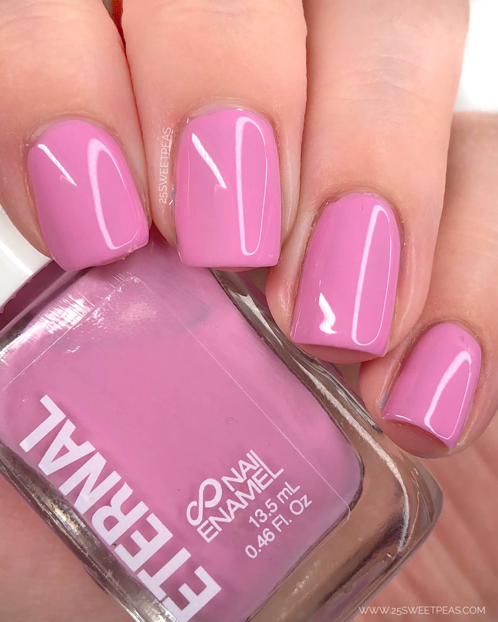 Trying Eternal Cosmetics Nail Polish — 25 Sweetpeas