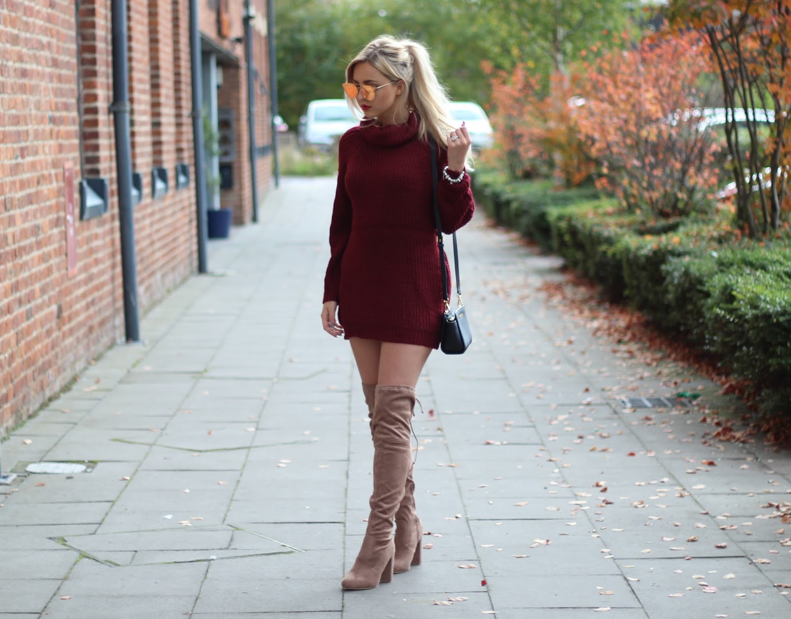 Autumn Style Jumper Dresses & Knee High Boots Couture Girl