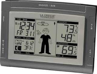   Honeywell TE923W Deluxe Weather Station with Rain Gauge, Barometer, Thermometer, Wind Data