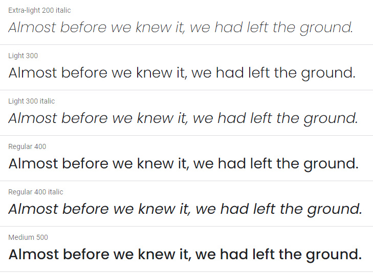 josefin Sans- best fonts for blogs