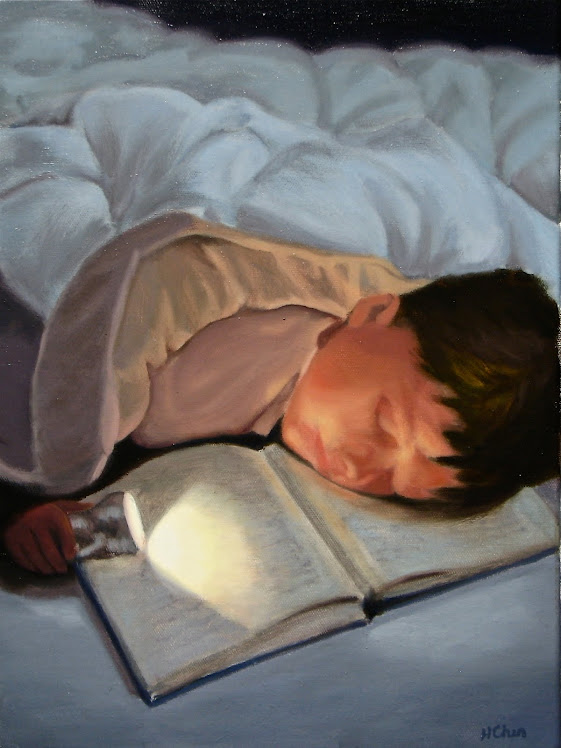 "Boy and his Book" - 12 x 16