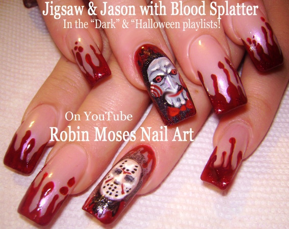 Nail Art By Robin Moses Horror Nail Art