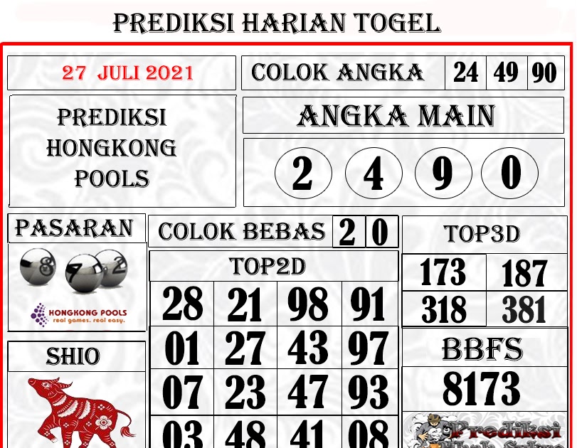 Jitu Angka Main Hk 27 Juli 2020