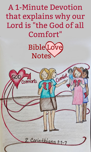 Do you know that God didn't simply "invent" compassion and comfort? This 1-minute devotion encourages you to ponder something far more incredible. #BibleLoveNotes #Bible