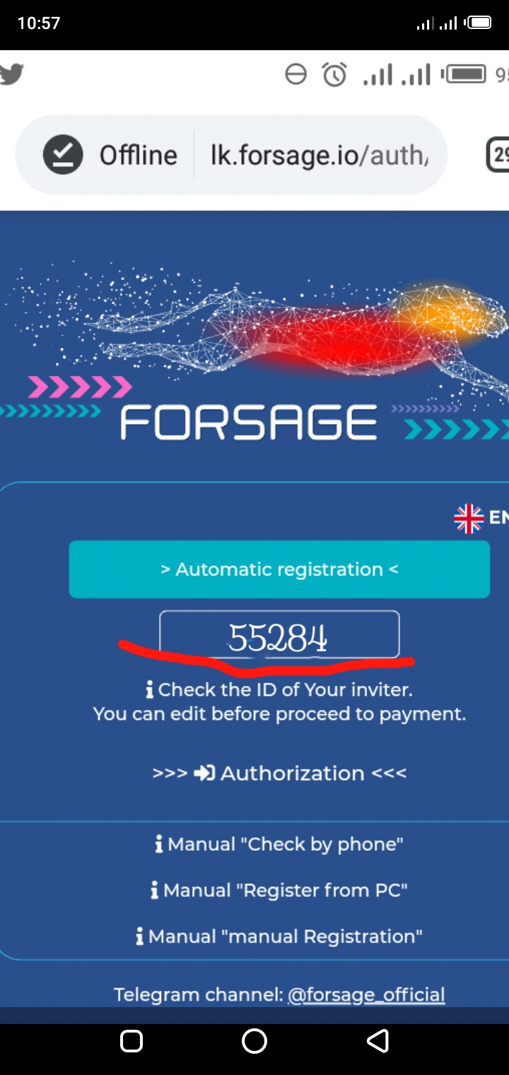 How to register on Forsage