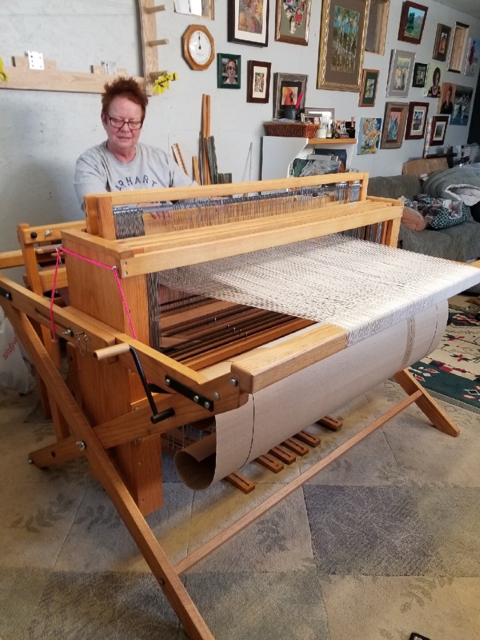 Weaving Rag Rugs On A Loom