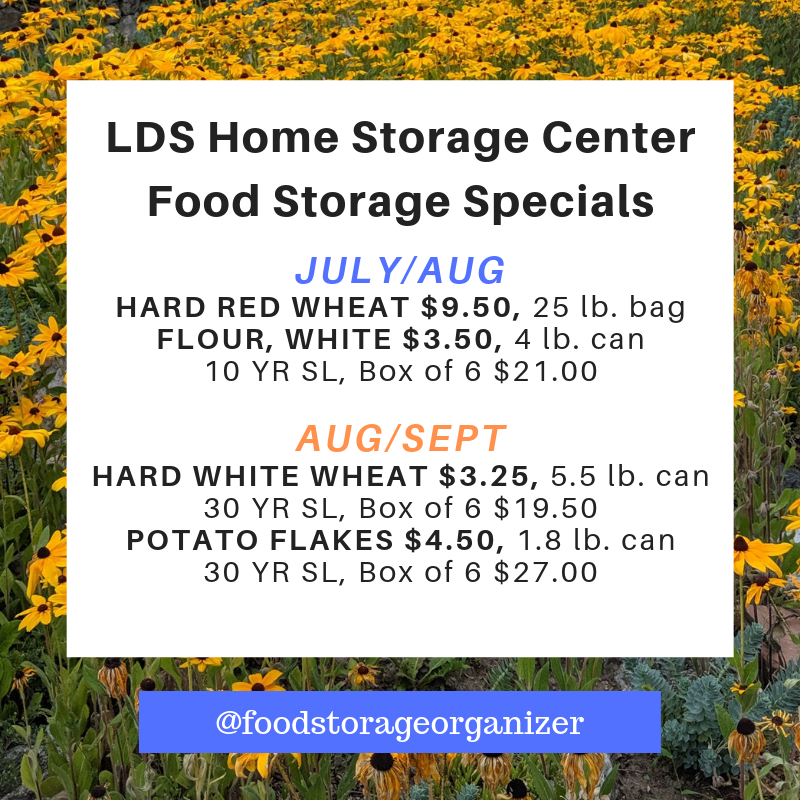Food Storage Organizer Lds Food Storage Price Specials August