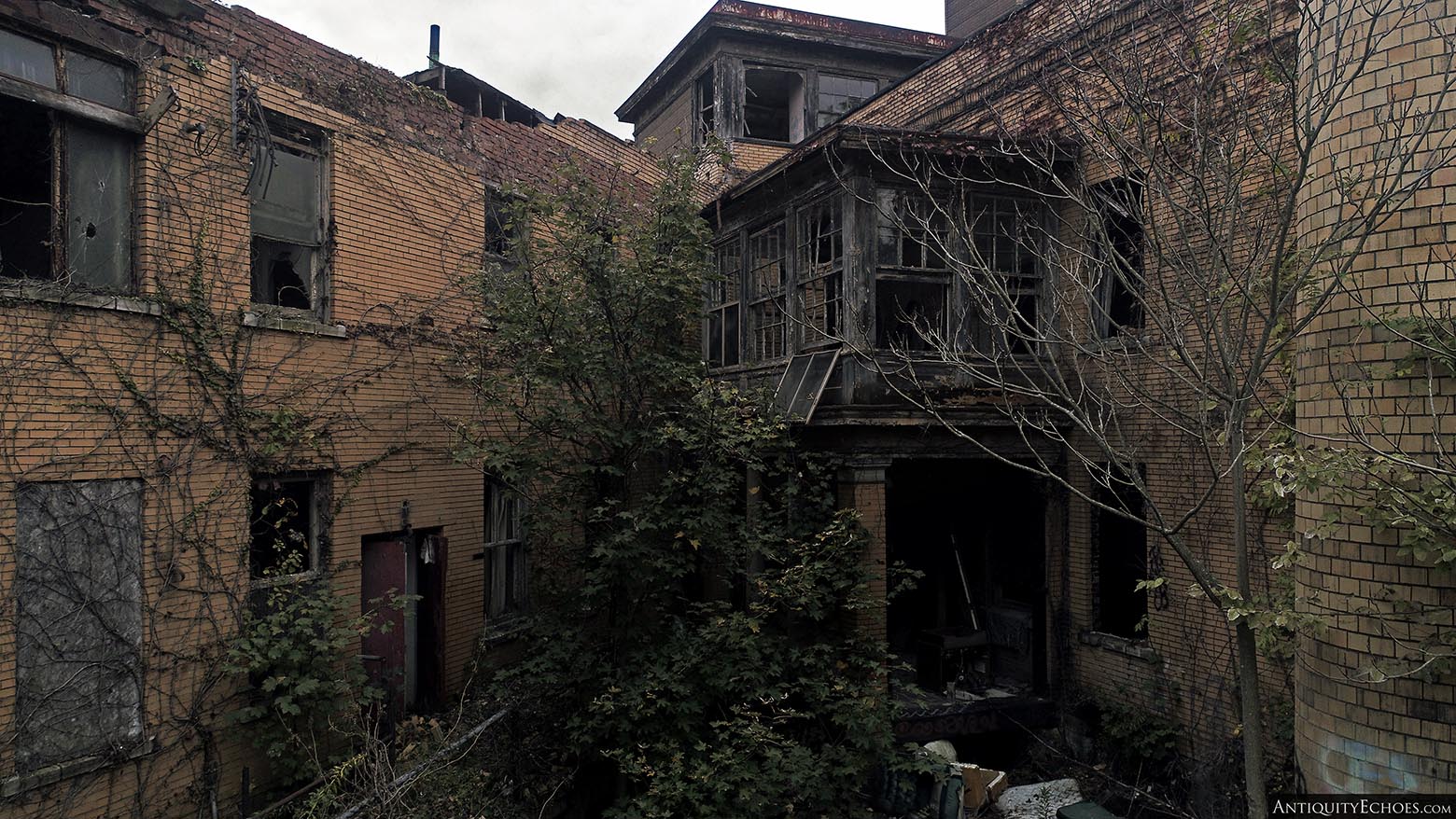 Brownsville General Hospital - Wooden Porches Sag with Age