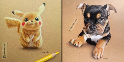 Design Stack: A Blog about Art, Design and Architecture: Colour Pencil  Pokemon Creature Drawings