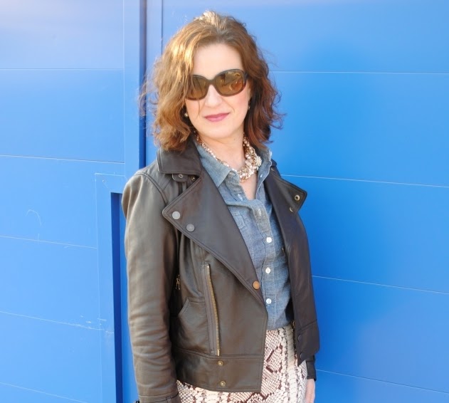 Elite Python Leather Skirt