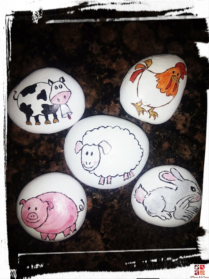 piedras pintadas a mano
