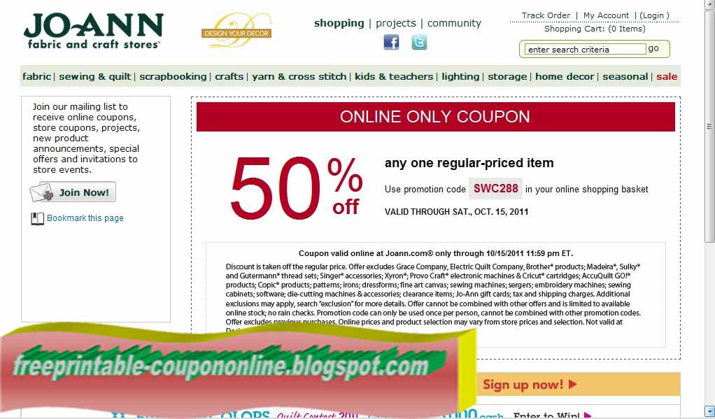 Printable Coupons 2021 Joann Coupons printable-coupons-2021-joann-coupons