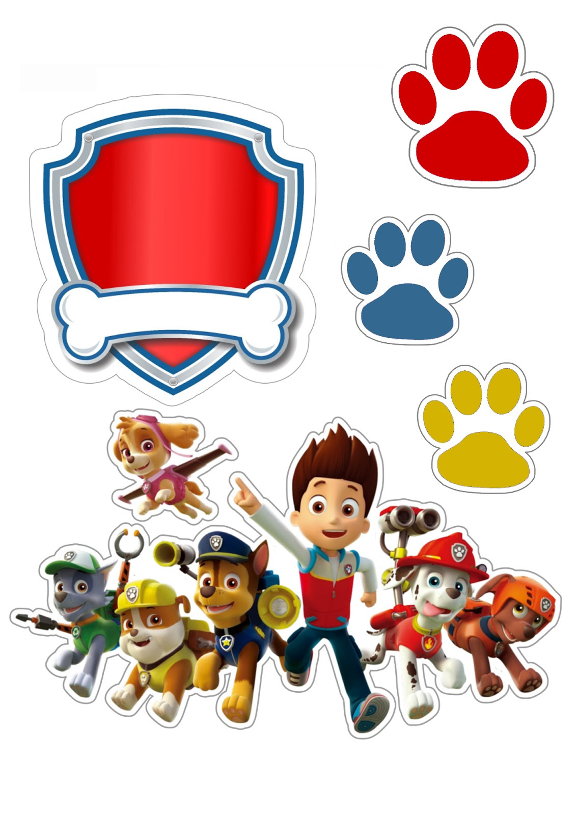 Paw Patrol Cake Topper Printable Printable Word Searches Paw Patrol Cake Topper Printable Printable Word Searches