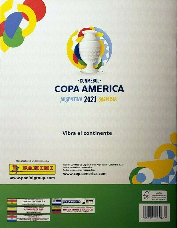 Football Cartophilic Info Exchange: Panini - CONMEBOL Copa America 2021 ...