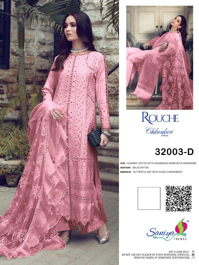 Saniya Trendz Rouche 32003 Hit Design Pakistani Suits