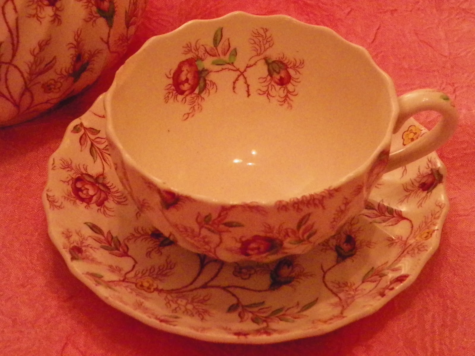 From Cedar Pond to Laughing Dove Farm Spode Rosebud Chintz ThankYou