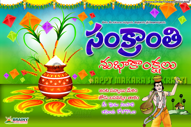 makara sankranthi images greetings on makara sankranthi in telugu, telugu sankranthi wallpapers
