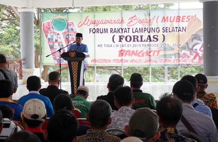 Plt Bupati Nanang Ermanto, Mengajak Forlas Bersinergi Dengan Pemkab Lamsel.