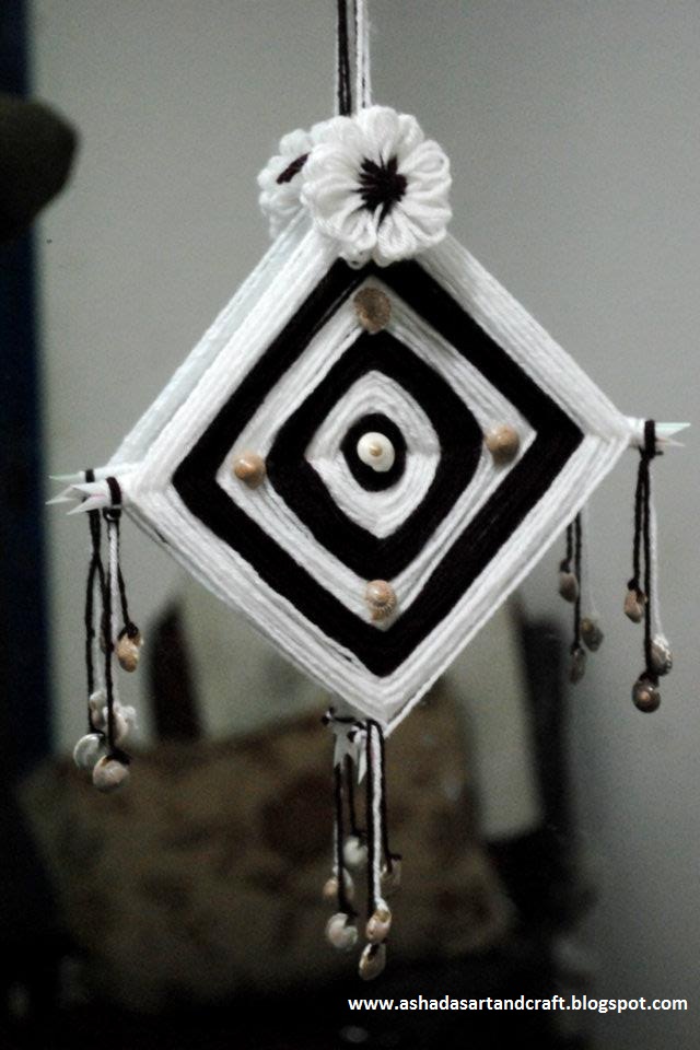 Creative Club YARN WORK God's Eye wall hanging