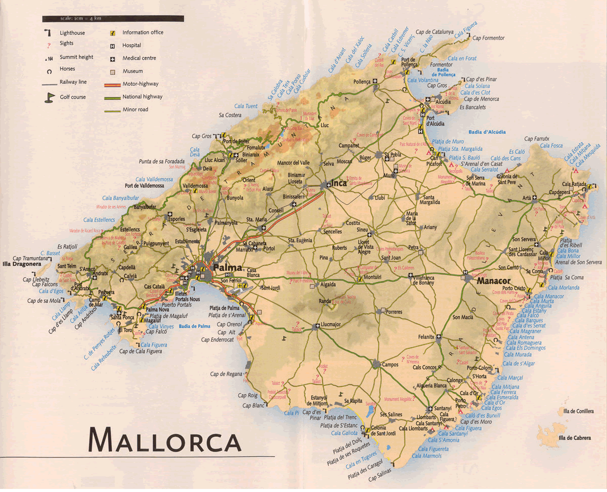 Landkarte Mallorca Bilder | Europa Karte Region Provinz Bereich
