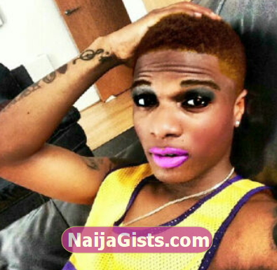 wizkid in makeup
