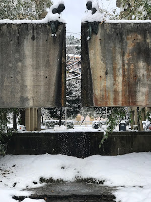 Nieve en La Concha de San Sebastian 