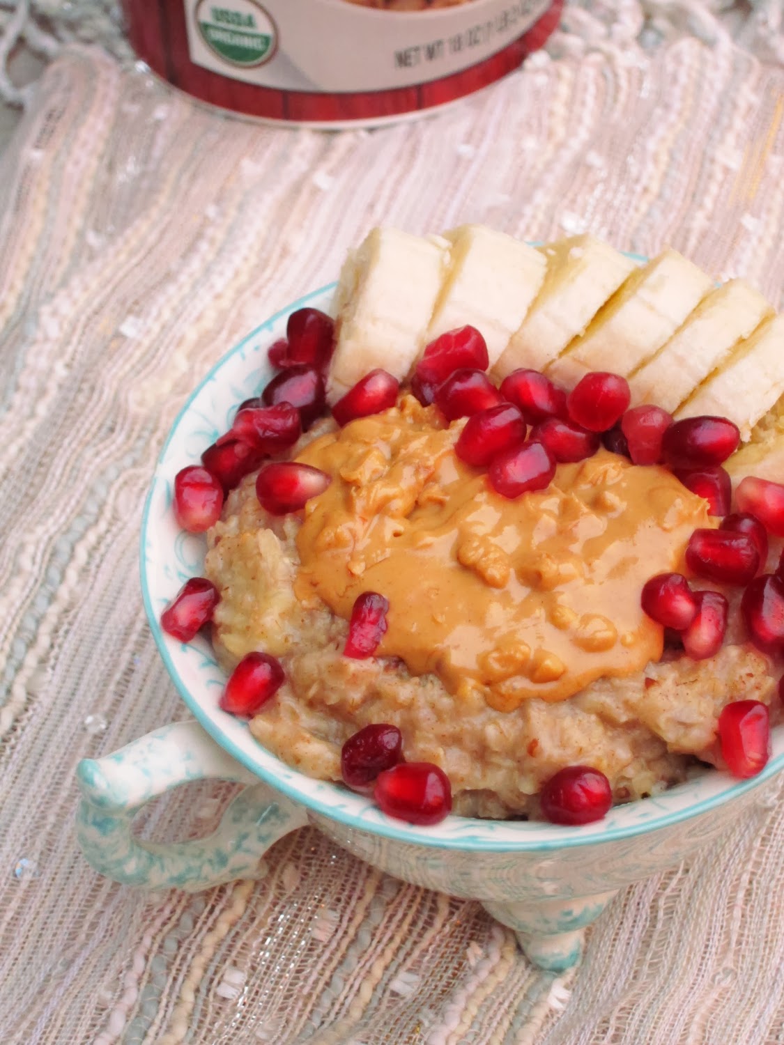 The Oatmeal Artist Pomegranate Nut Butter Oatmeal