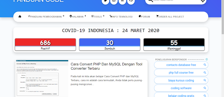 Cara Menggunakan API Covid-19 Dari Kawalcorona Terbaru