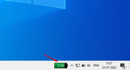 melihat battery bar di taskbar Windows 10