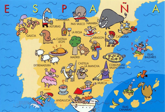 Mapa turístico de España