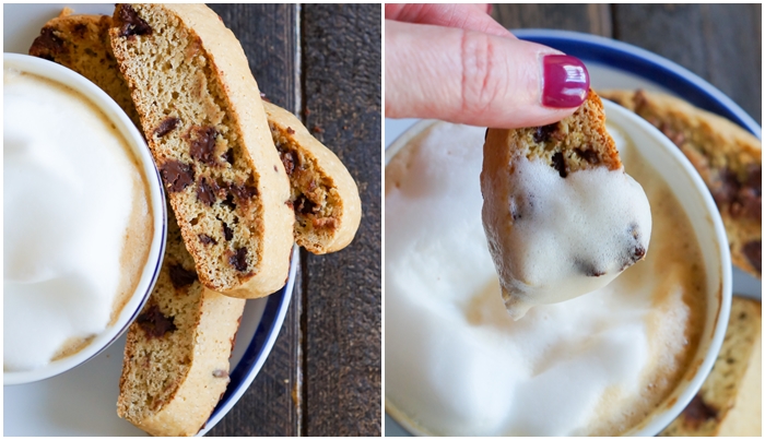 Espresso Chocolate Chip Biscotti