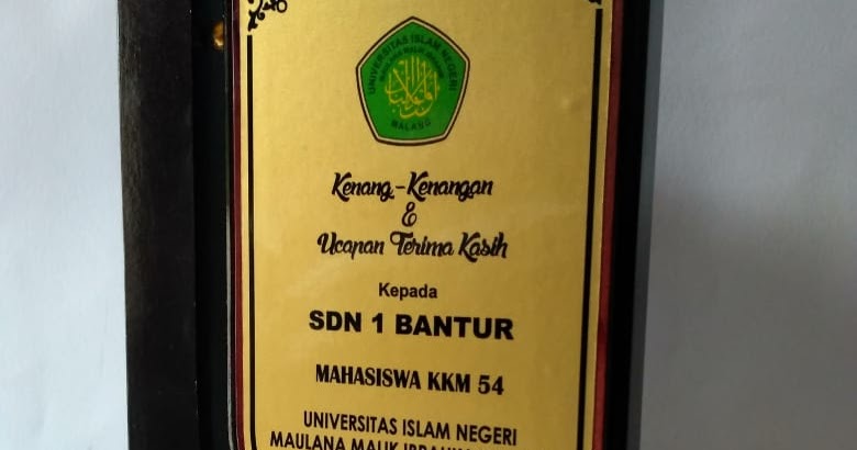 Plakat Ucapan Terima Kasih Malang KenangKenangan PKL Plakat Ucapan Terima Kasih Malang KenangKenangan PKL