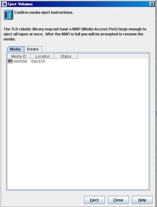 TecheyeTech Ejecting tapes manually from a tape library connected to
