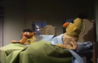 Bert tells Ernie not to eat cookies in bed. Sesame Street Best of Friends