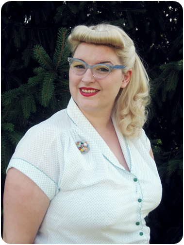 vintage plus size pin up fashion cat eye glasses and fux bettie bangs