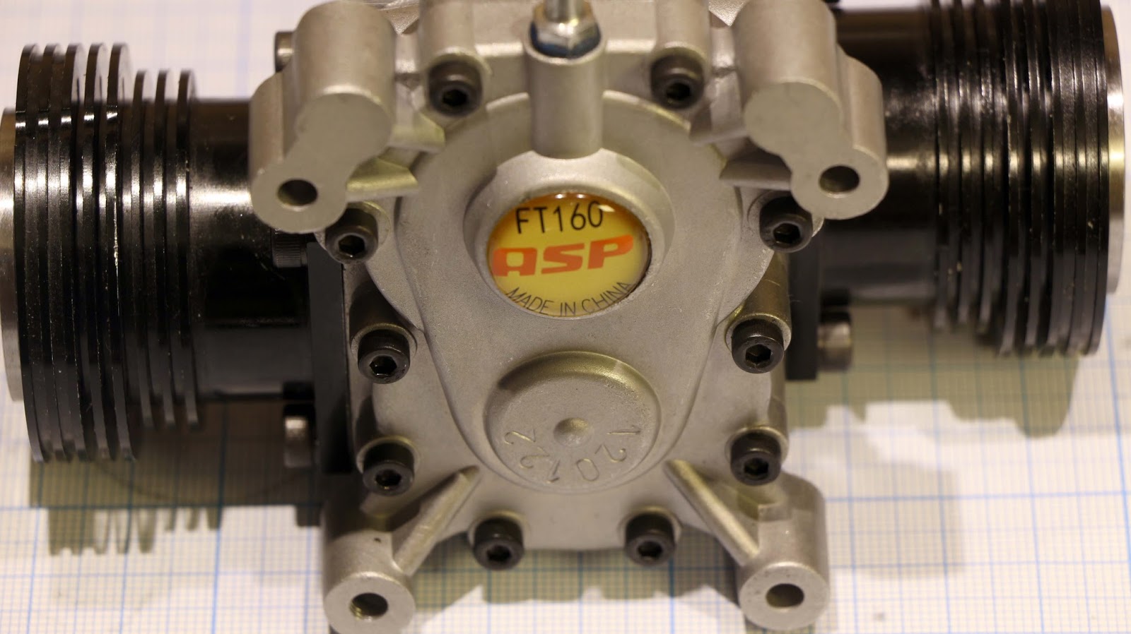 RC IT Music Photo Video: Inside ASP FT160AR Twin Cylinder Glow Engine