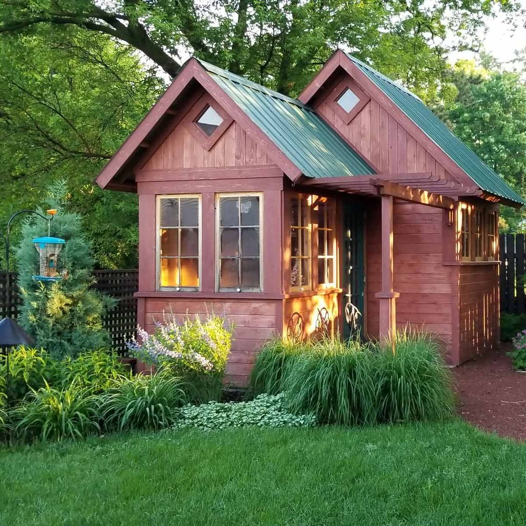 35+ Lovely Diy Backyard Studio Shed Remodel Design Decor Ideas