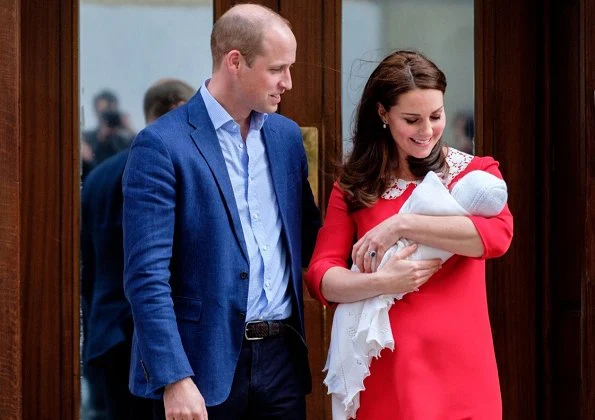 The Duke and Duchess of Cambridge - Kate Middleton. Named new royal baby Louis Arthur Charles. The baby will be known as Prince Louis of Cambridge