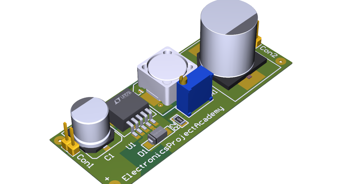 LM2576 Buck Converter PCB Project with Altium Designer