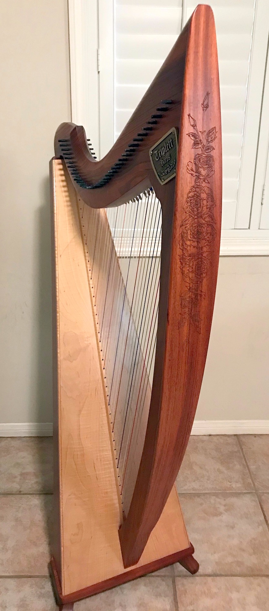 HARP IN LA HARP INFO 2 TRIPLETT ECLIPSE STAVEBACK (38) LEVER HARP 09416