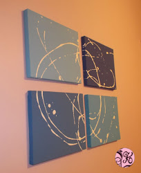 square four canvas painting diy wall scribble hanging paints acrylic thing fast